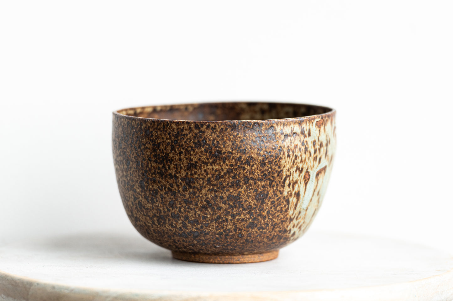 two-tone stoneware underdog bowl