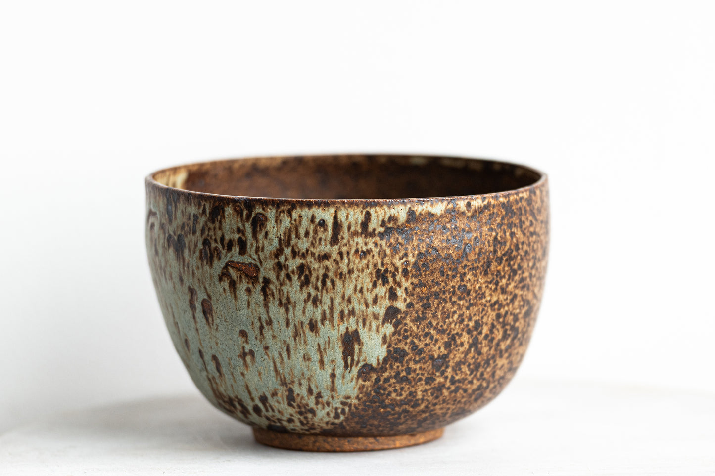 two-tone stoneware underdog bowl