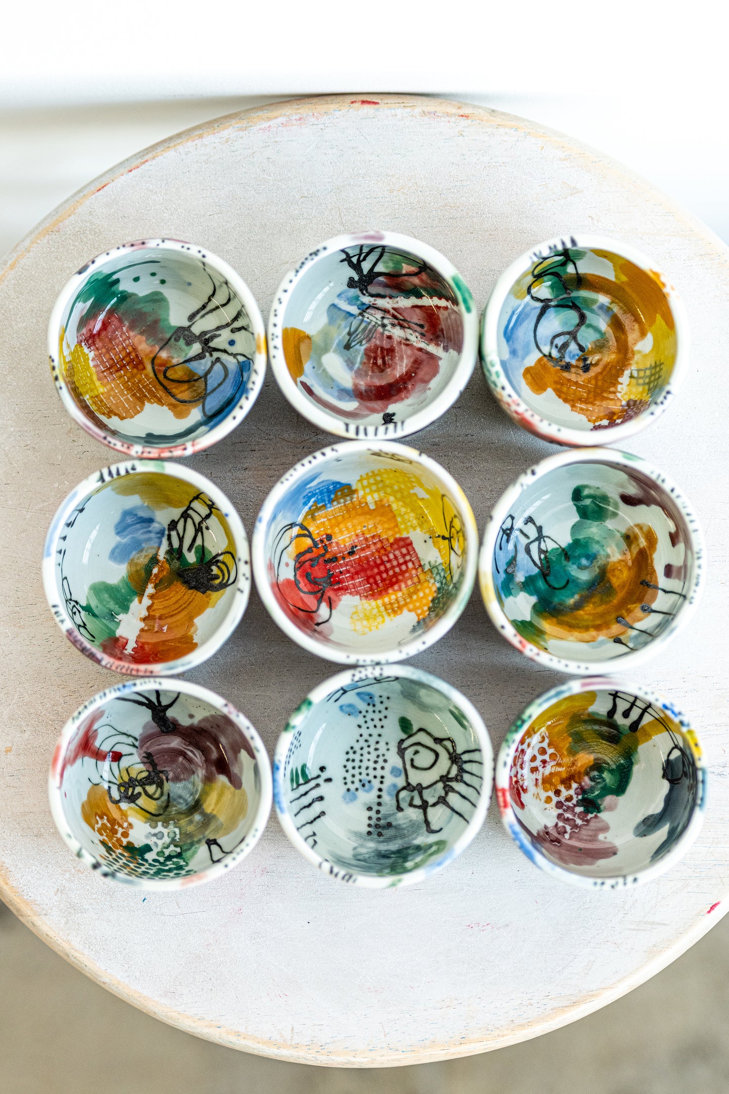 porcelain funky pots