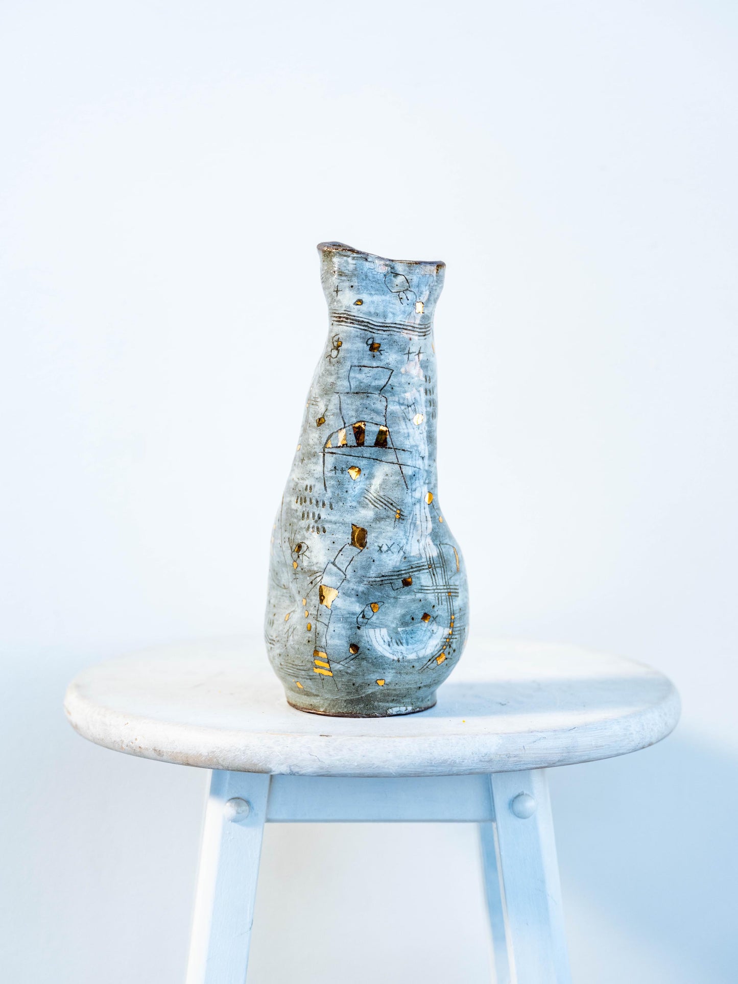 constellation collection - tall asymmetrical warped vase