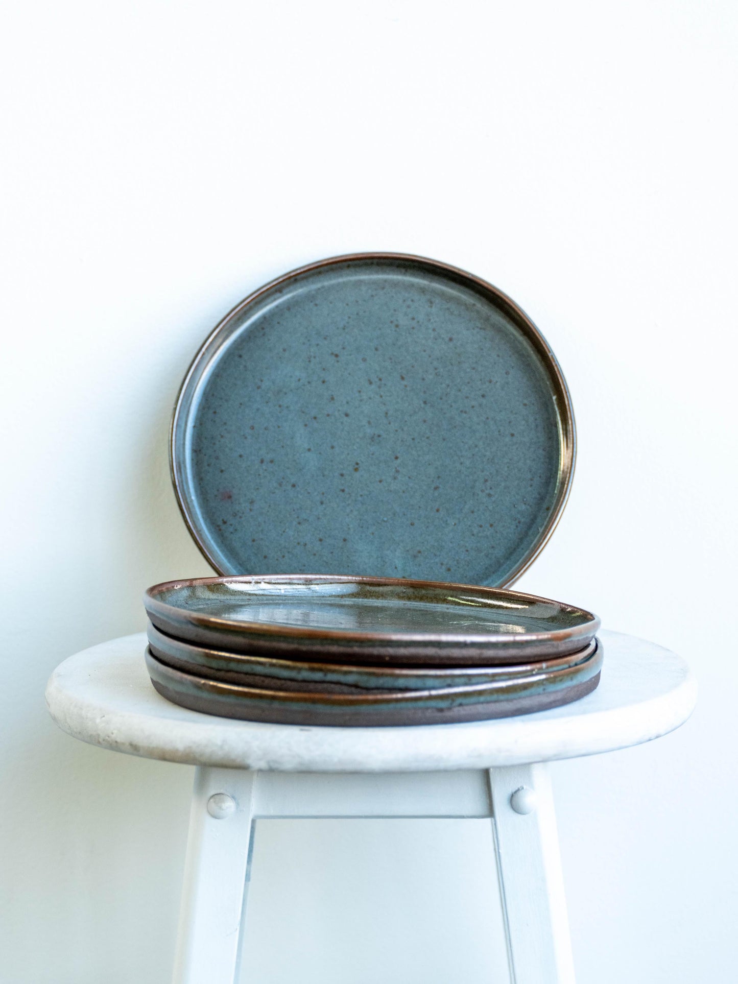 made to order stoneware celadon dinner plates