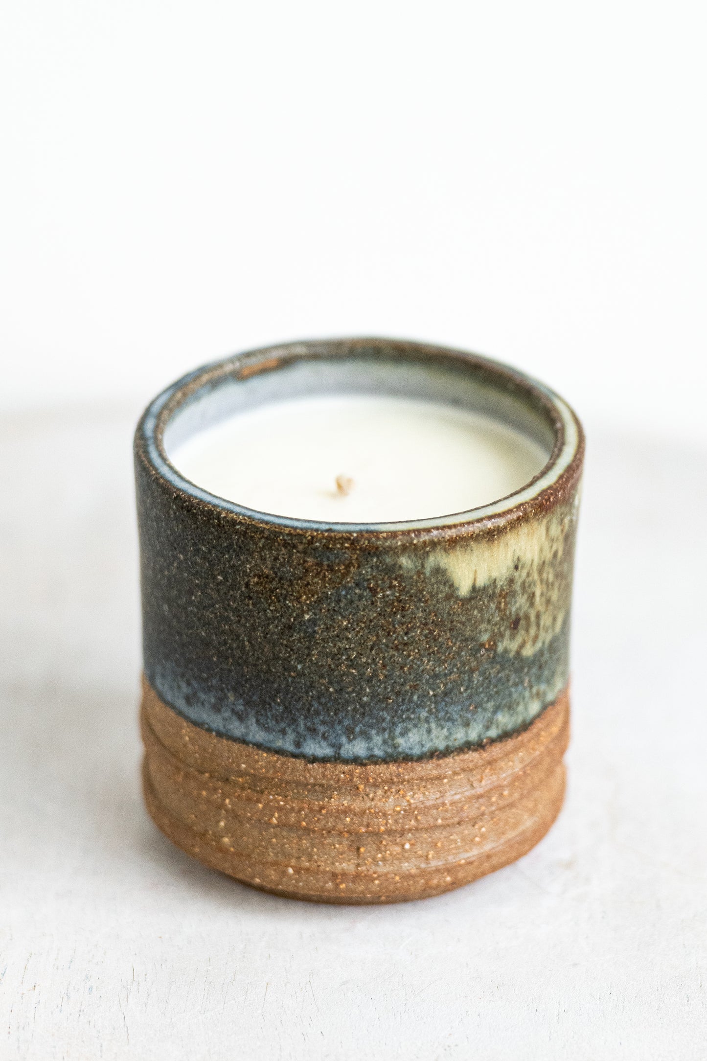 dark lavender block underdog stoneware candle