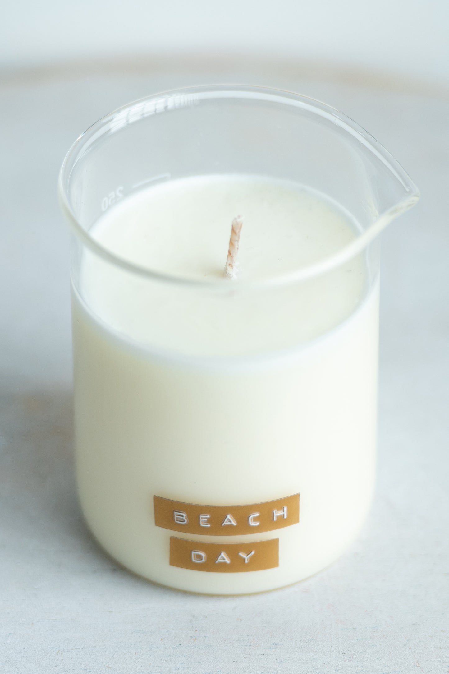beach day beaker candle