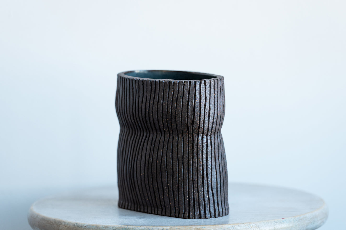 groovy stoneware vase