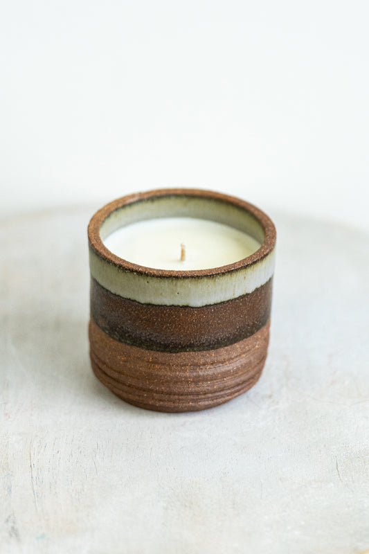 lavender layer underdog stoneware candle