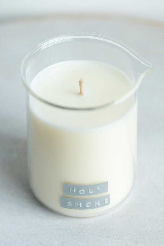 holy smoke beaker candle